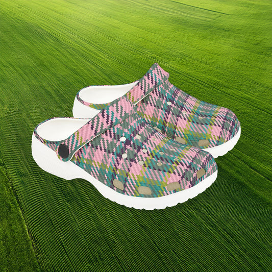 Spring Plaid Kid's Foam Clogs