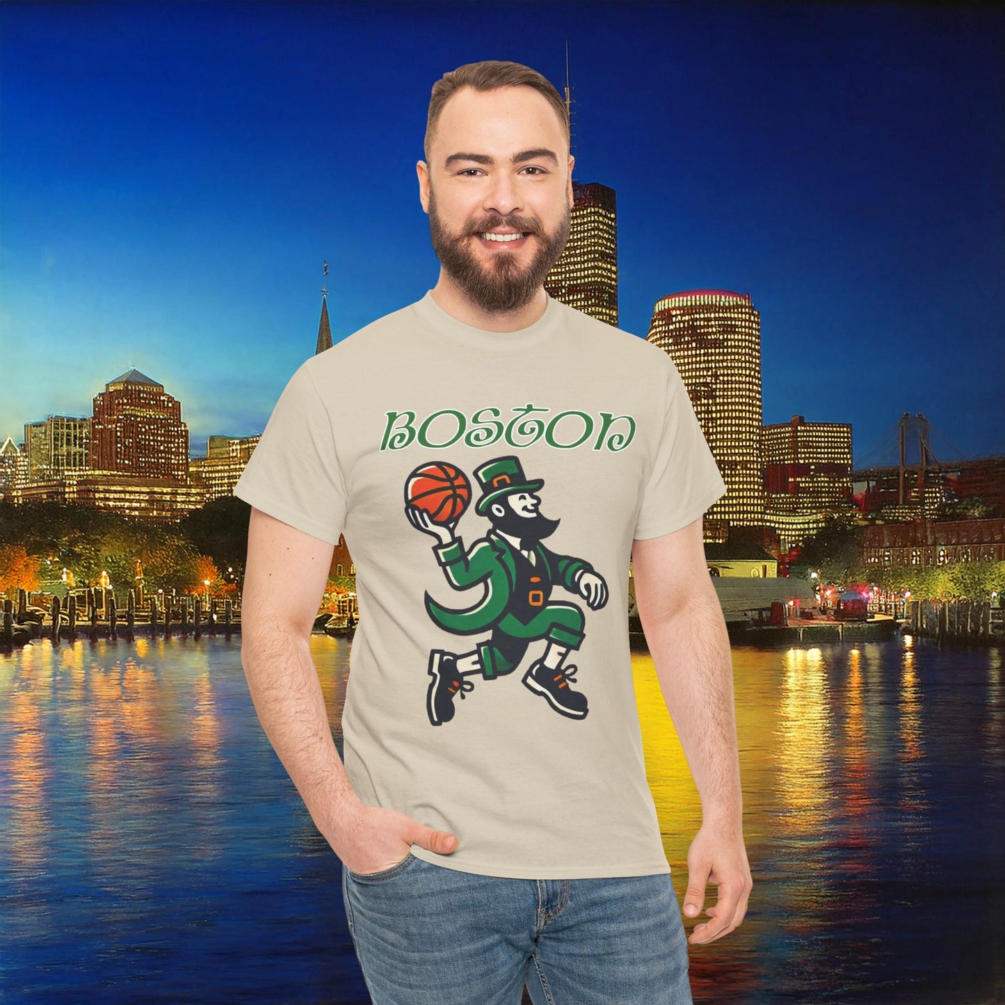 Boston Basketball Logo Tee