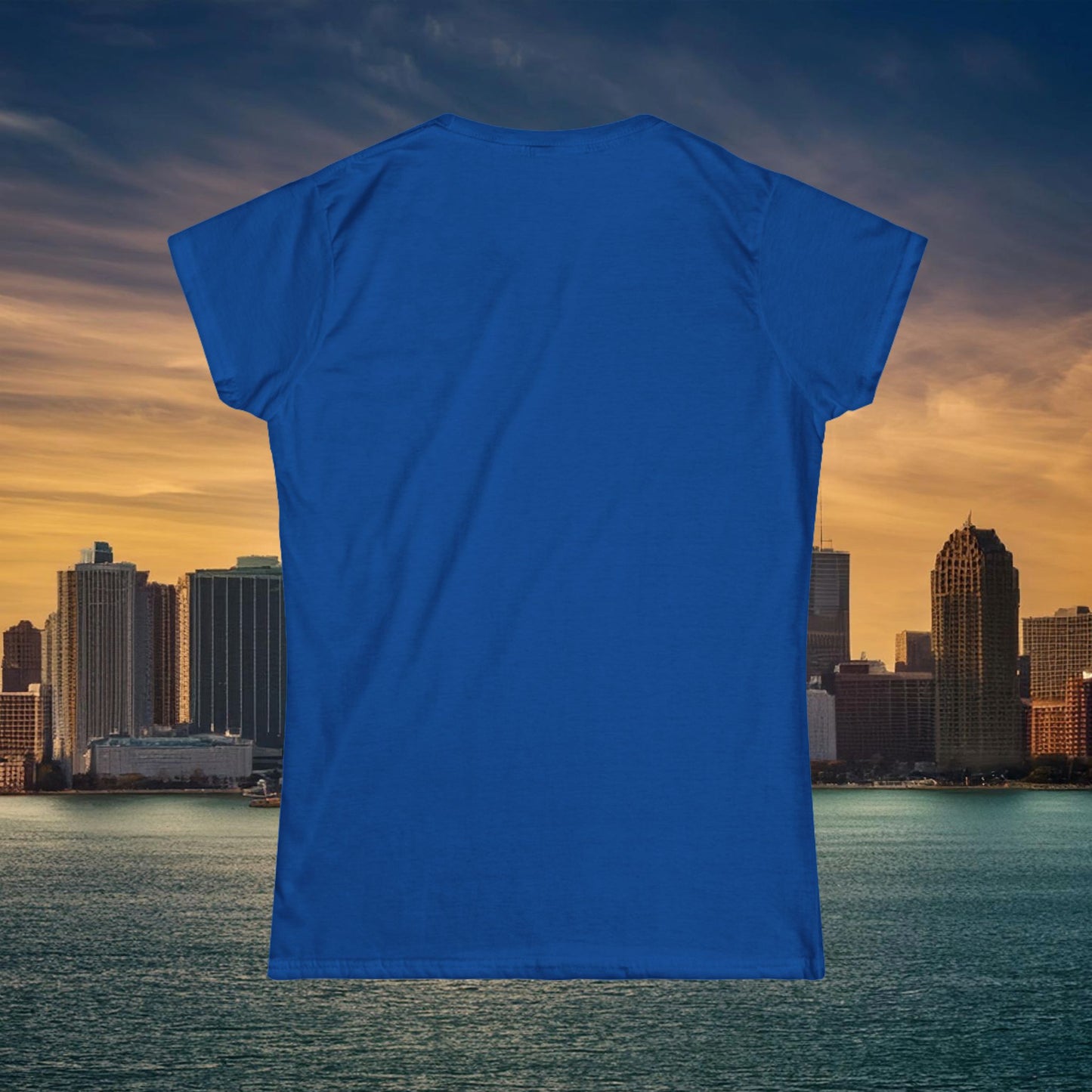 Detroit Football Logo Women's Softstyle Tee