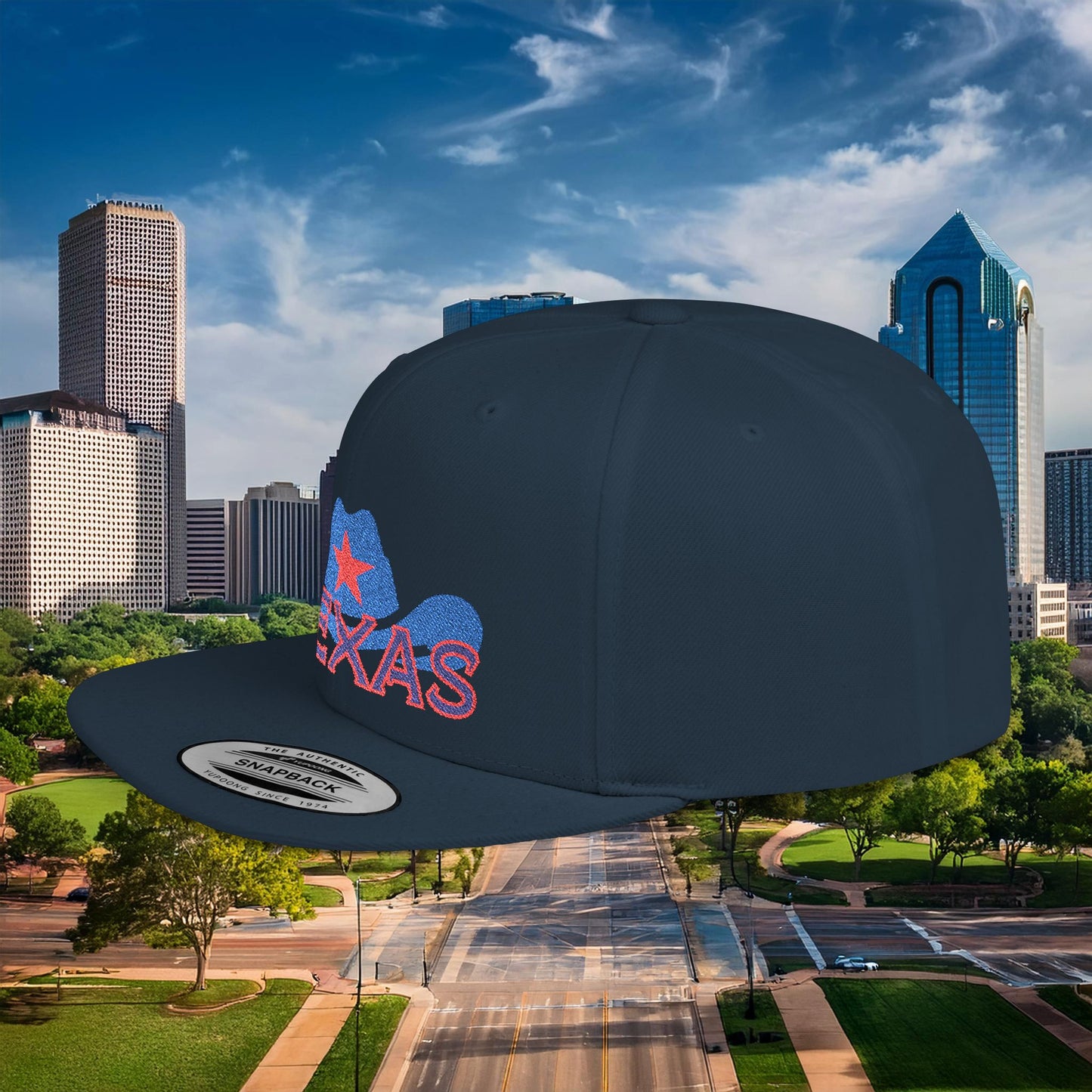 Texas Cowboy Hat Flat Bill Snapback