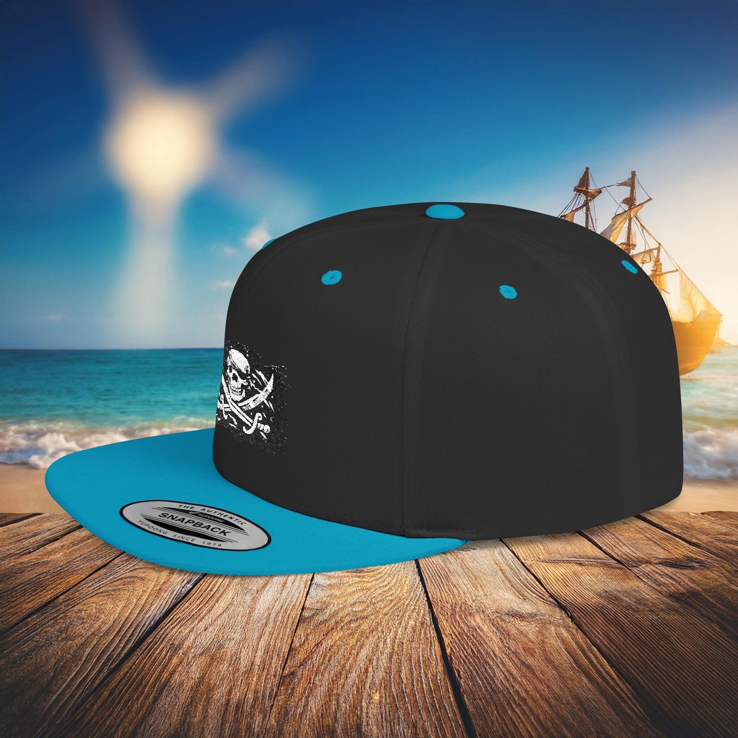 Jolly Roger Flat Bill Snapback