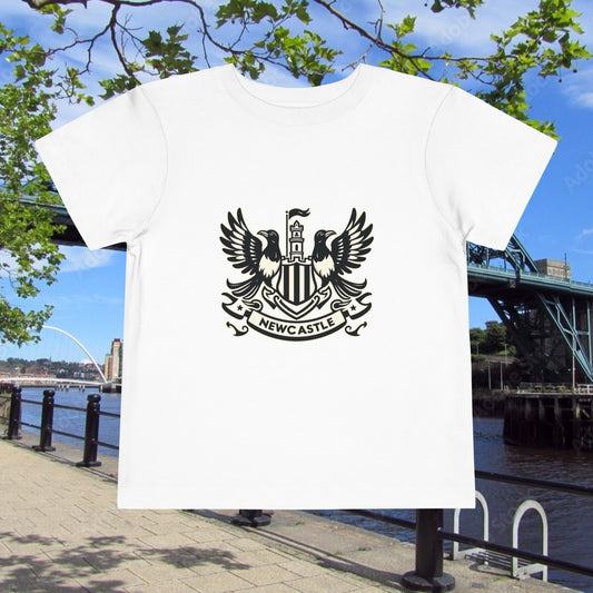 Newcastle United B&W Crest Toddler Tee