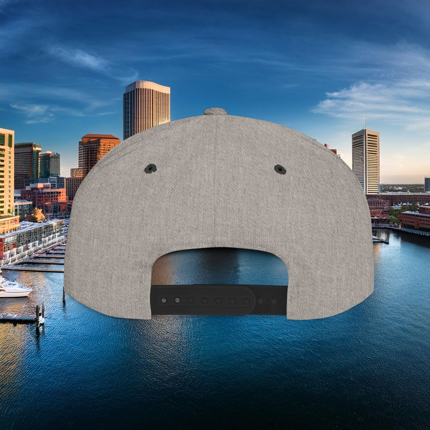 Orange Baltimore Flat Bill Snapback