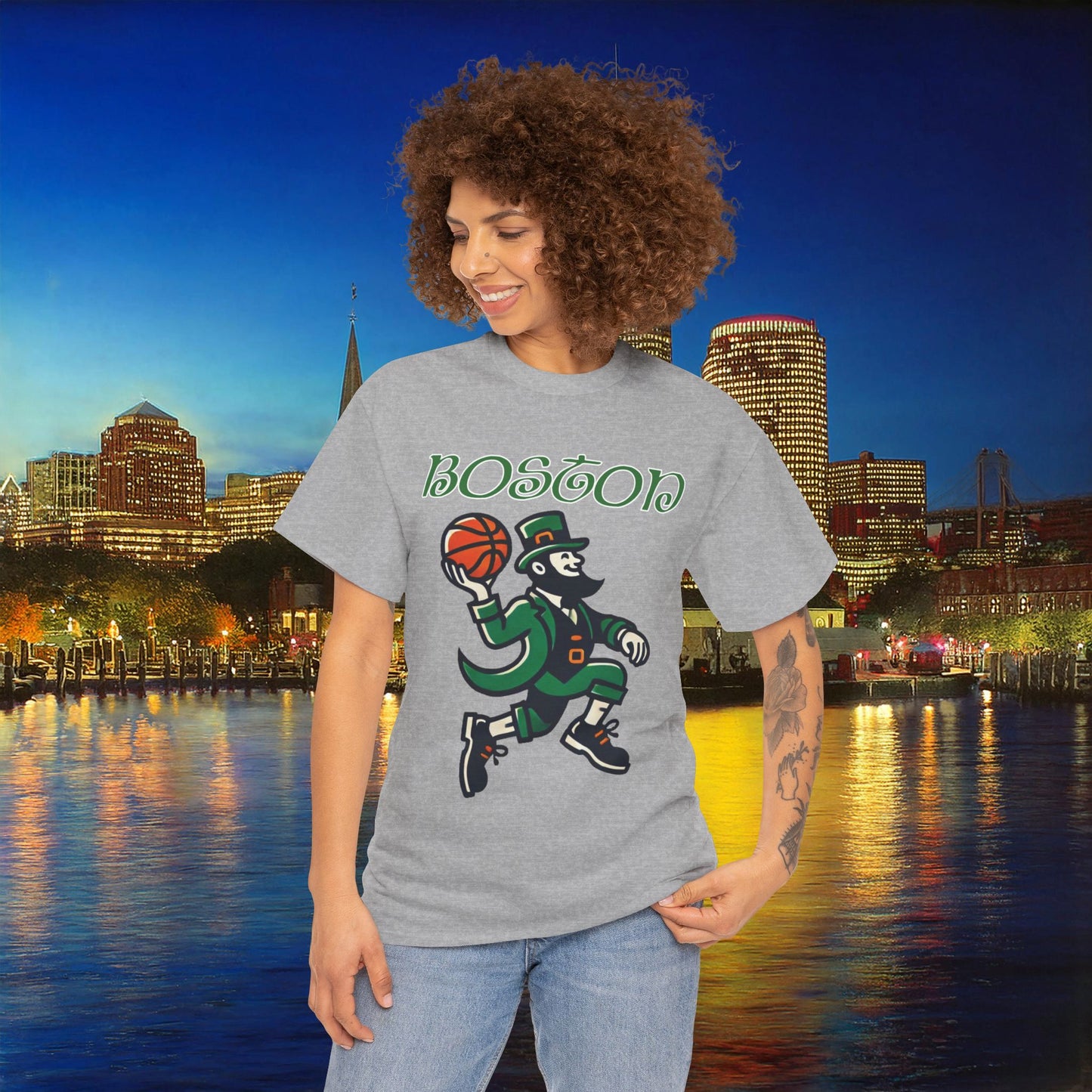 Boston Basketball Logo Tee