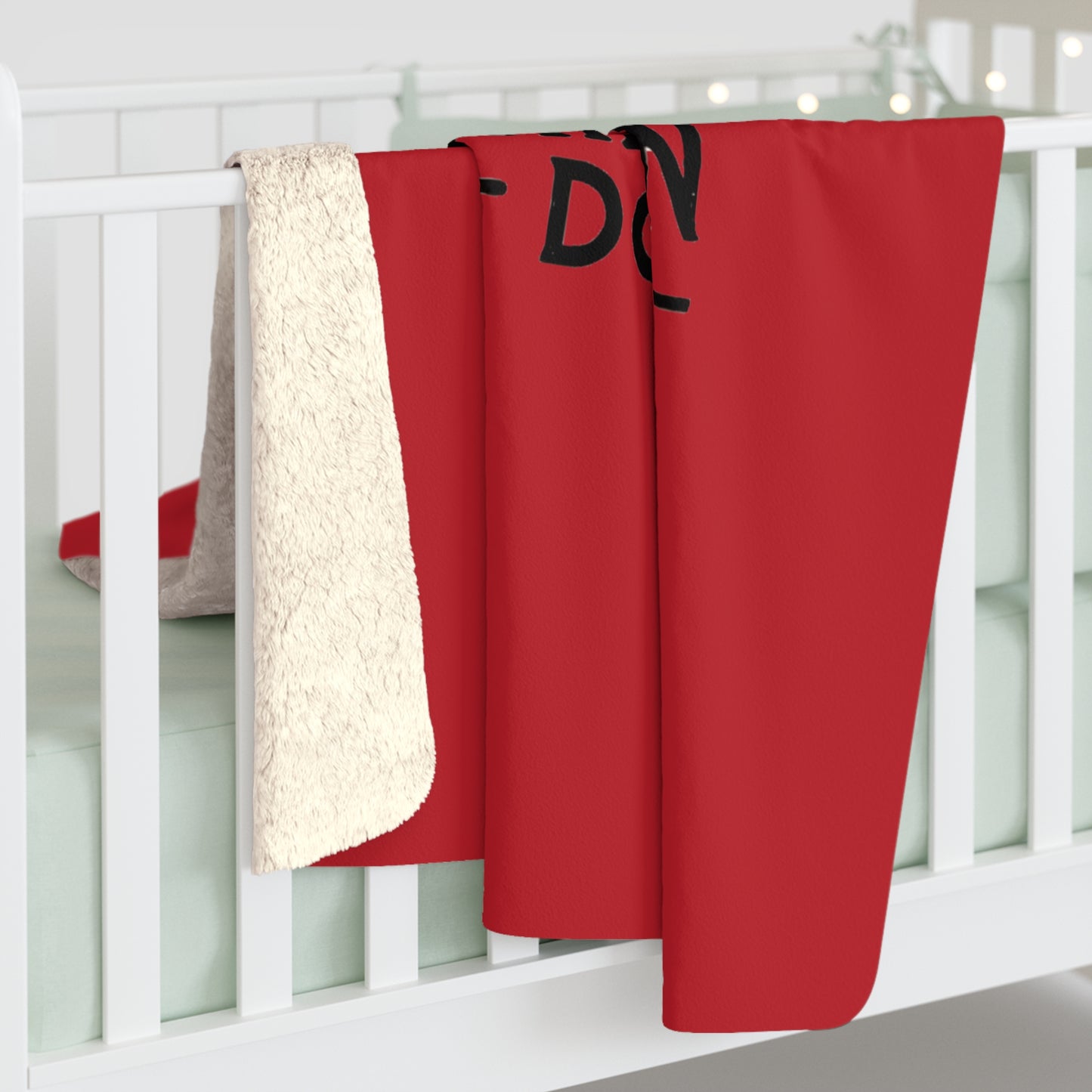 Washington DC Baseball Sherpa Fleece Blanket