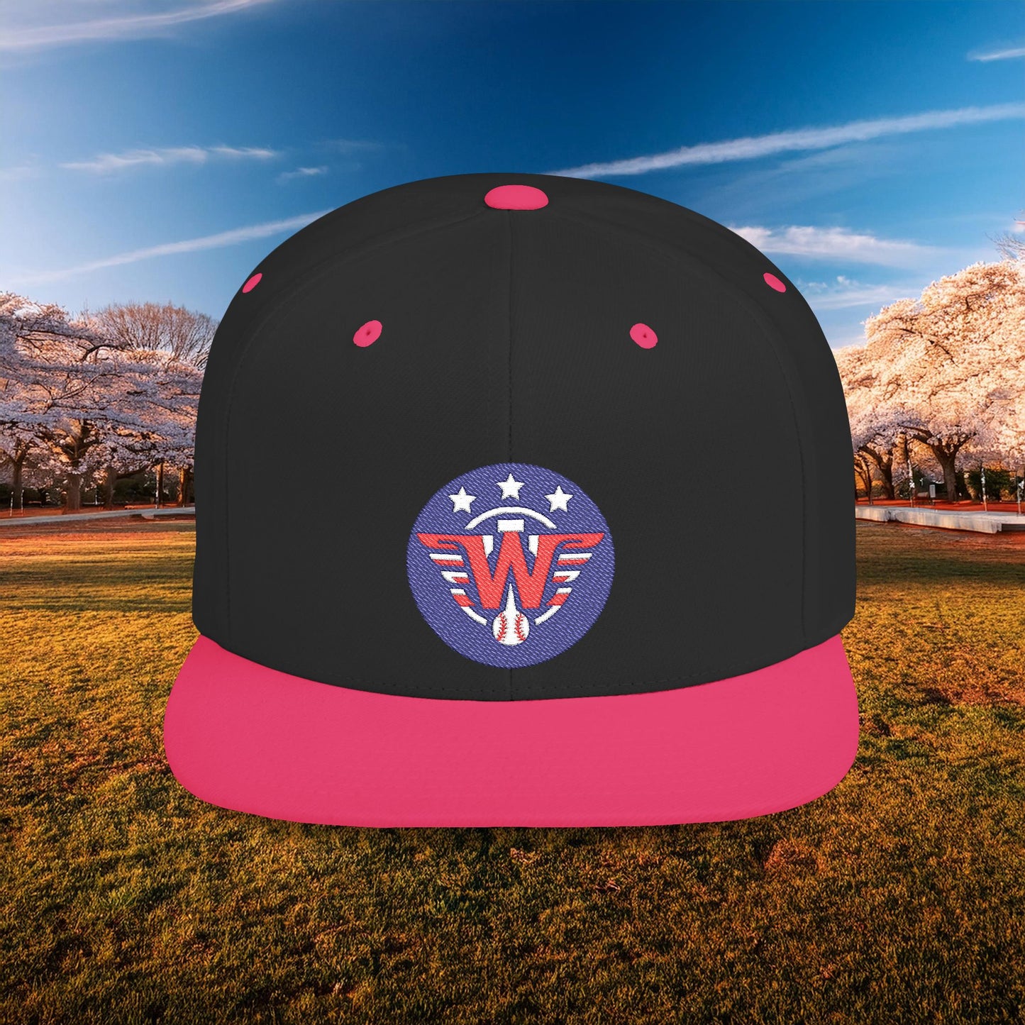 Nats Logo Flat Bill Snapback