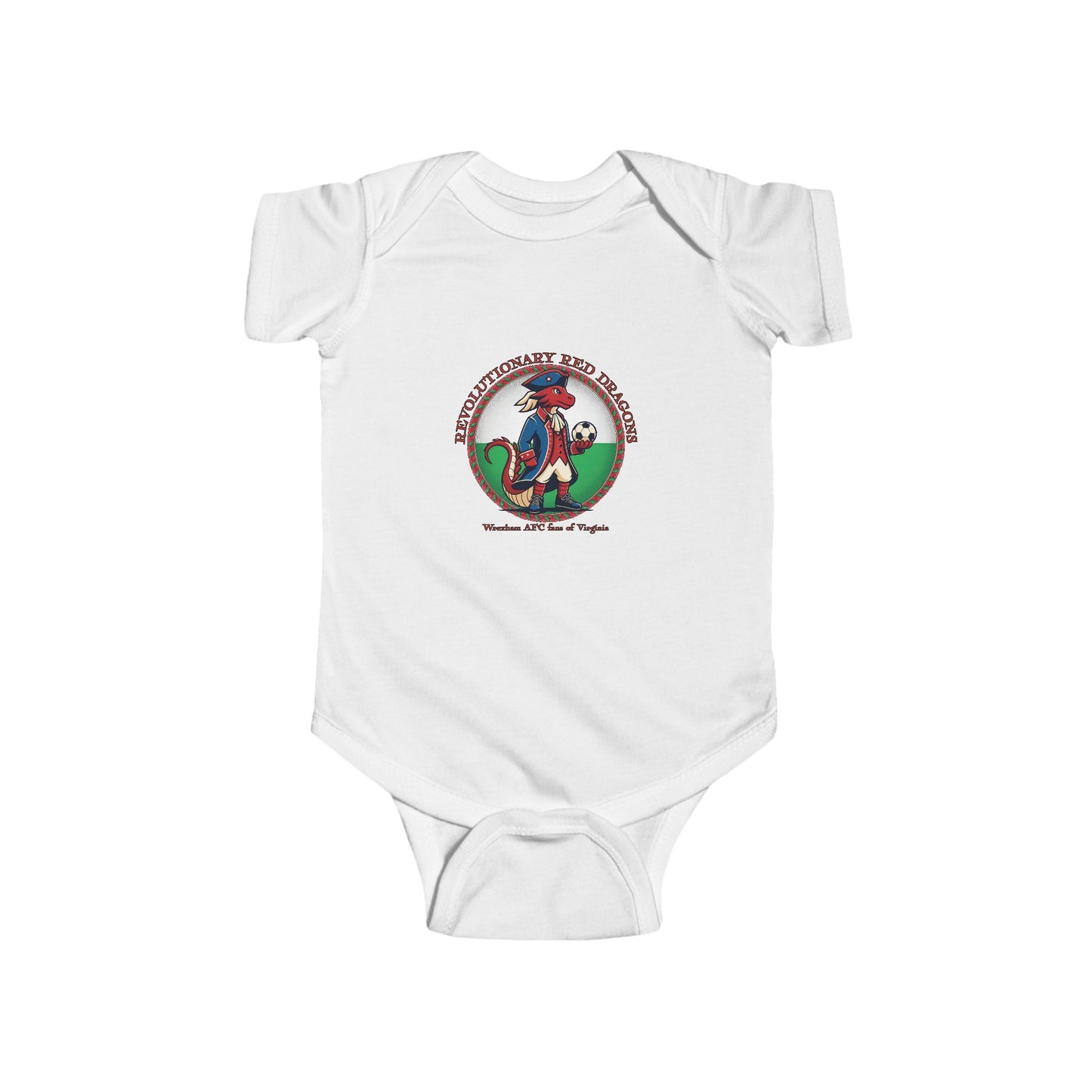 Little Revolutionary Red Dragons Infant Bodysuit
