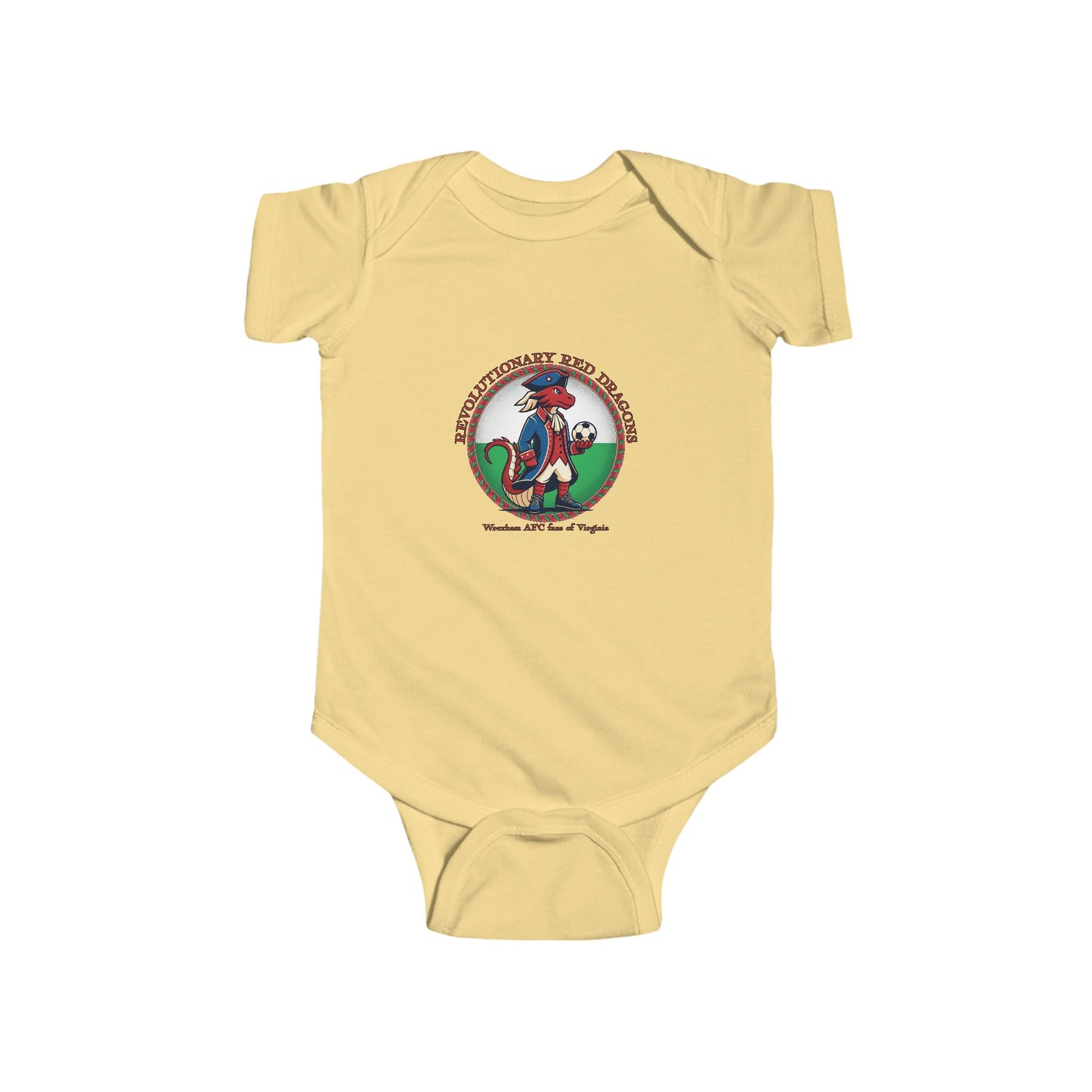 Little Revolutionary Red Dragons Infant Bodysuit