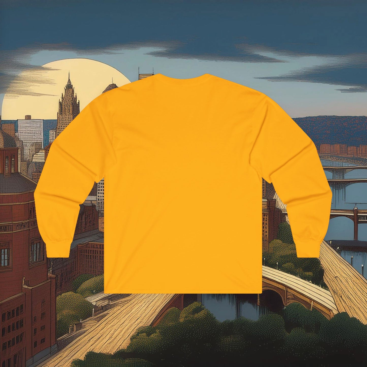 Pittsburgh Football Crest Long Sleeve Tee