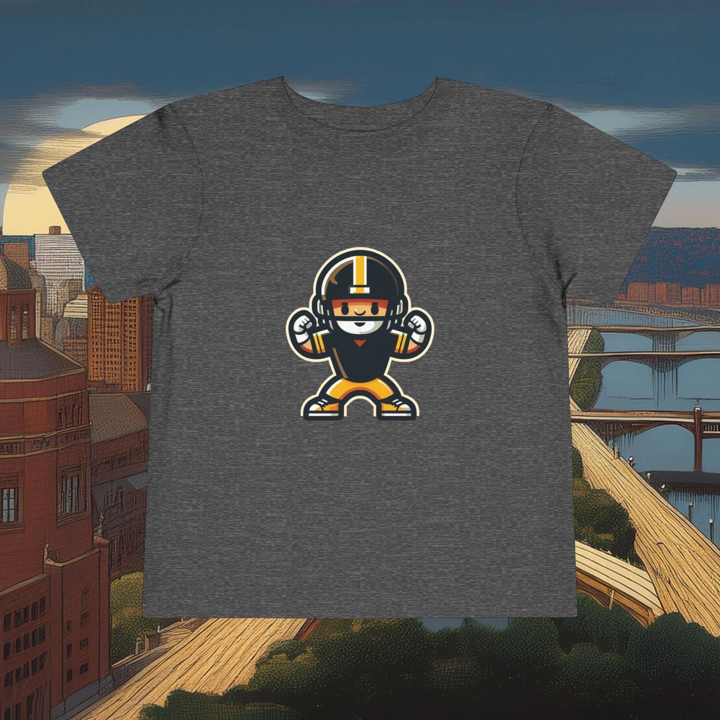 Mini Pittsburgh Football Player Toddler Tee