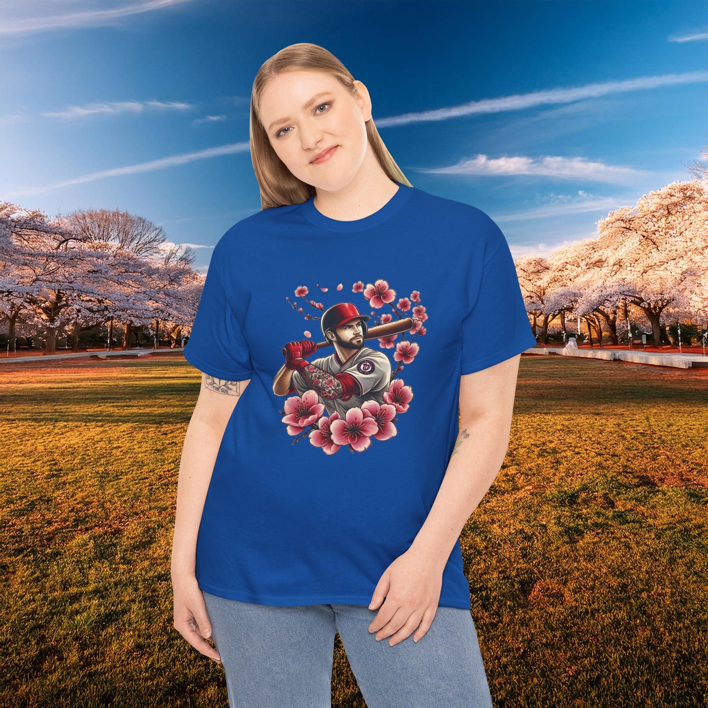 Washington Baseball Cherry Blossom Tee