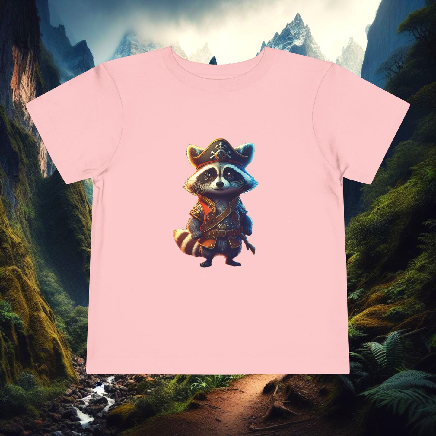Raccoon Pirate Toddler Tee