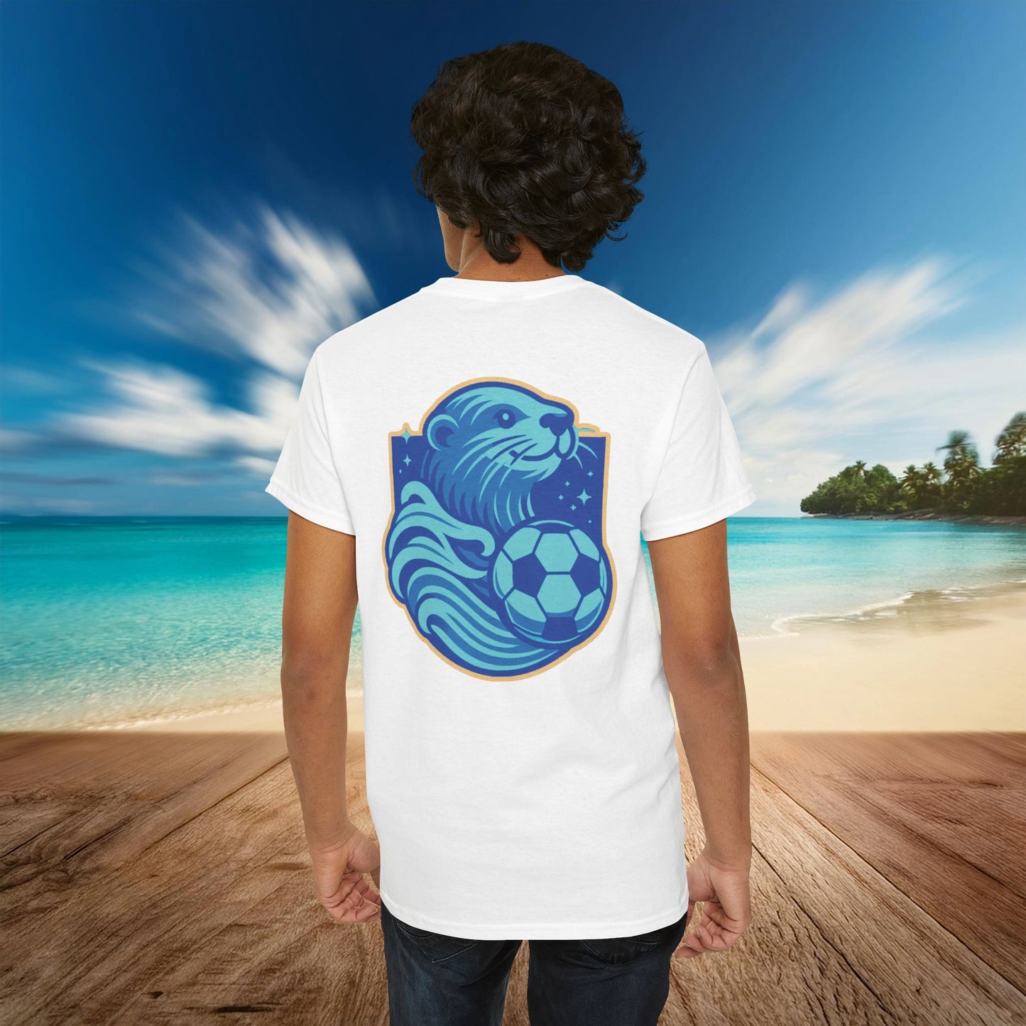 Sea Otter Soccer Logo Tee