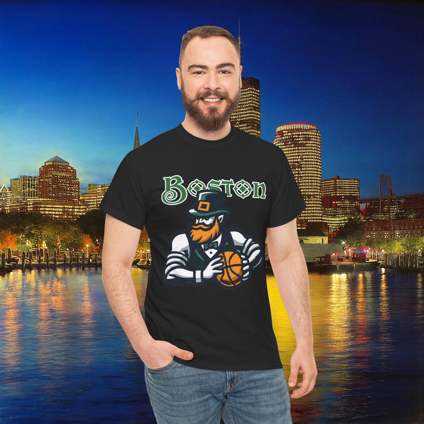 Boston Basketball Design Tee