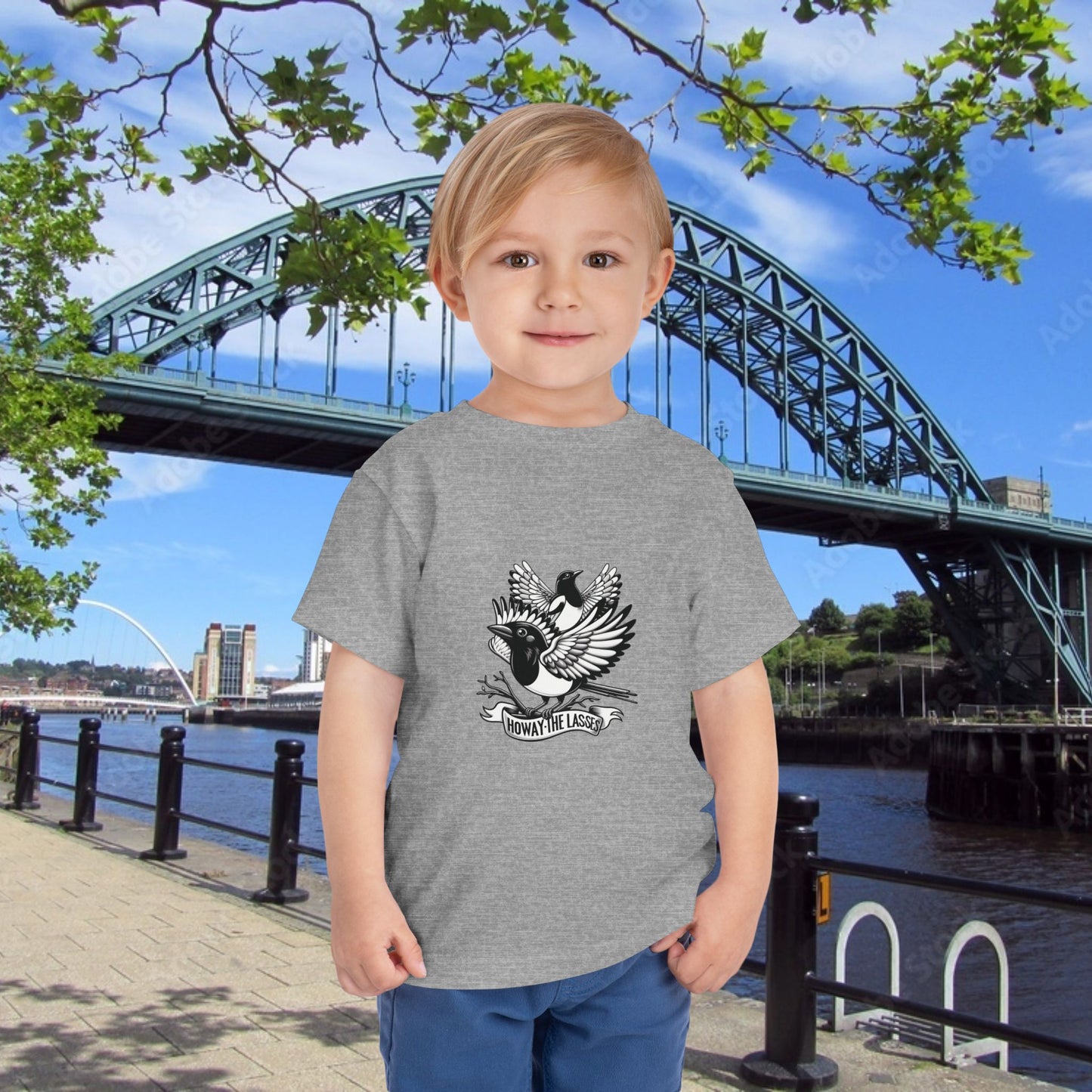 Newcastle United Howay The Lasses B&W (Twin Mags) Toddler Tee