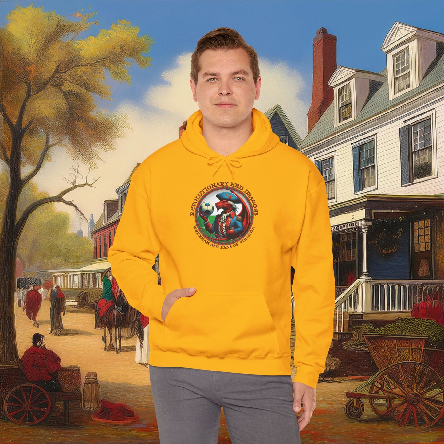 Revolutionary Red Dragons Crest Hoodie - Alternate