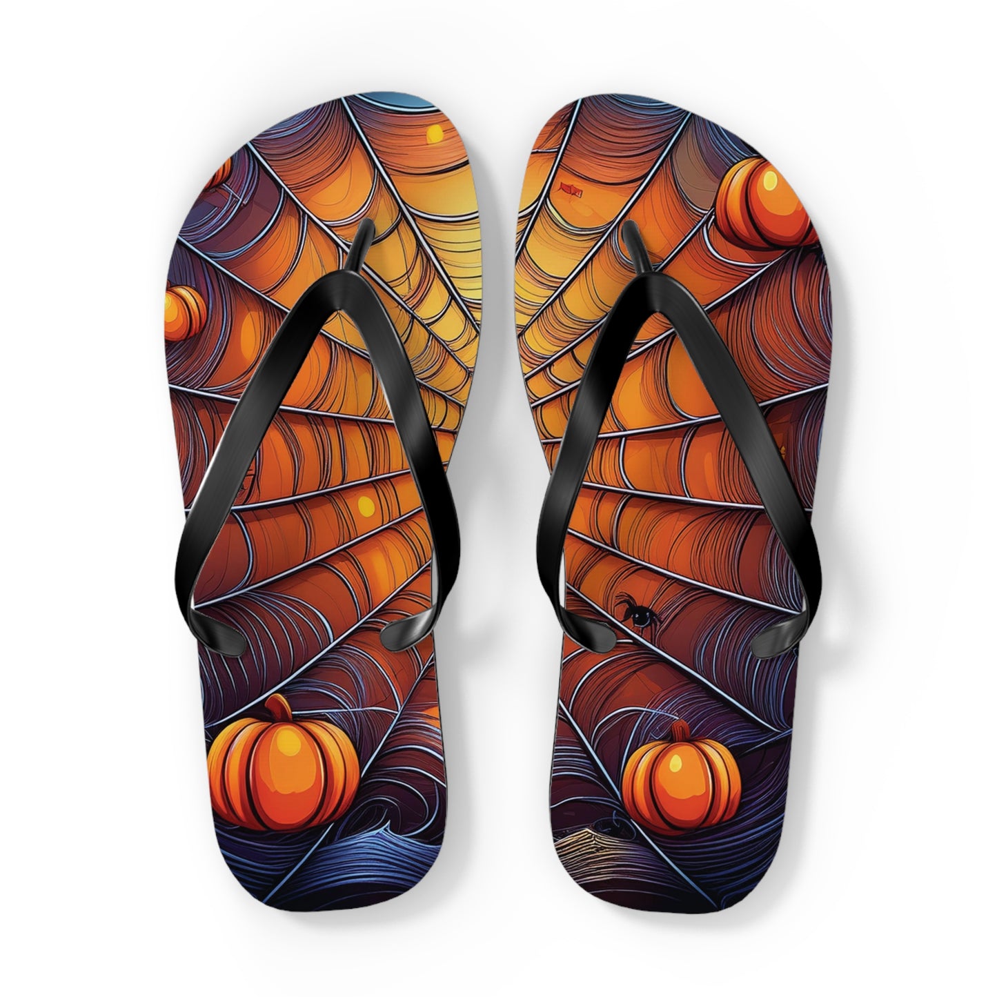 Spider Web Flip Flops