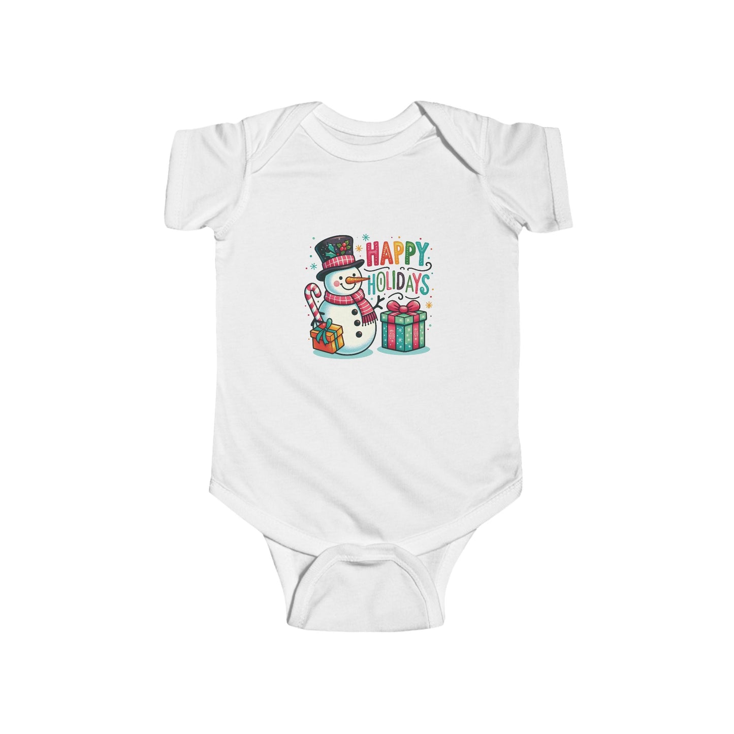 Happy Holidays Snowman Infant Bodysuit