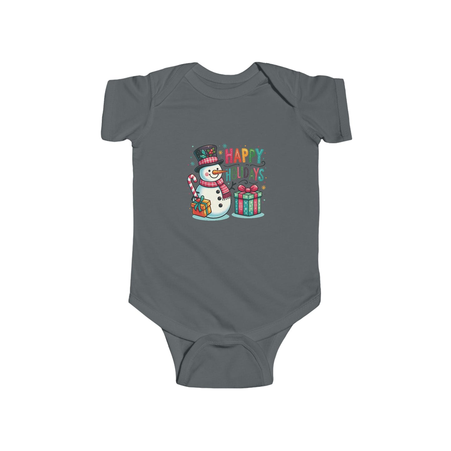 Happy Holidays Snowman Infant Bodysuit
