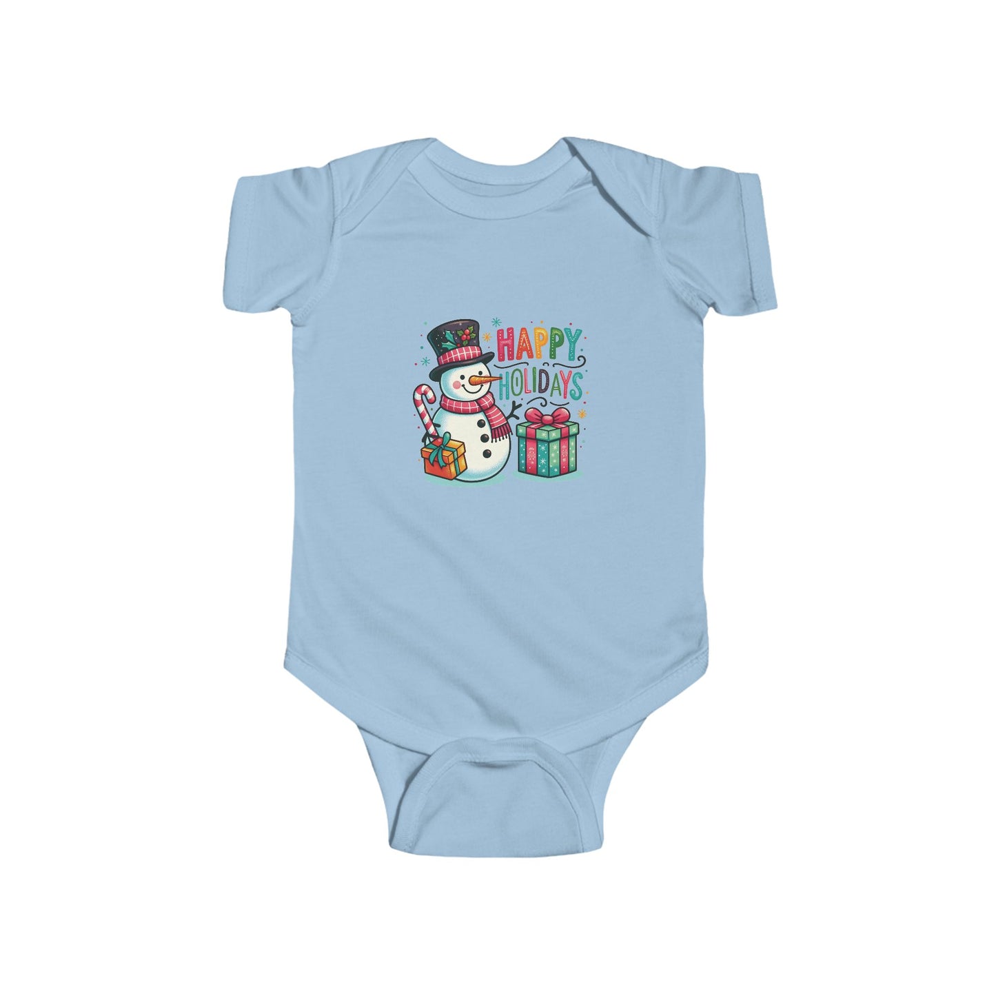 Happy Holidays Snowman Infant Bodysuit