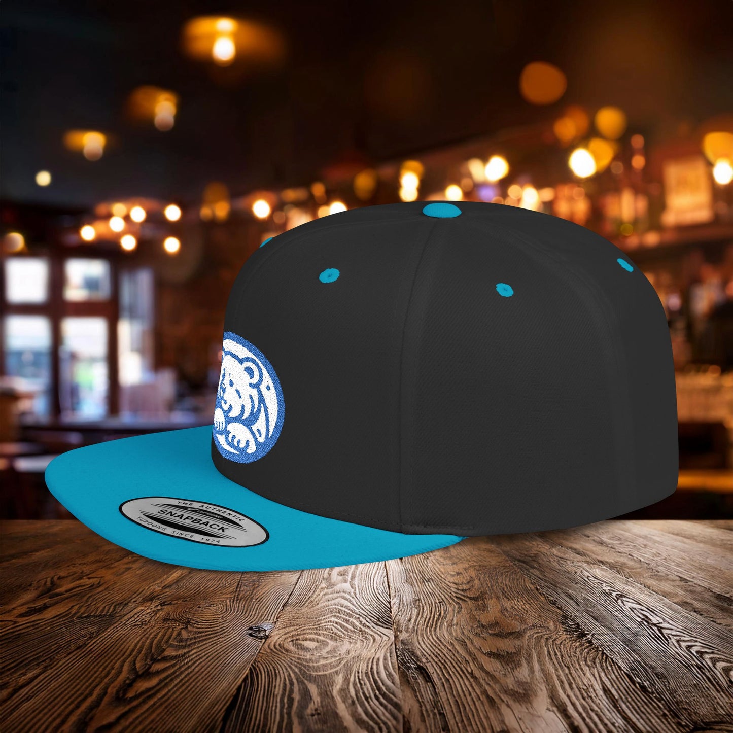 Bear Cub Flat Bill Snapback