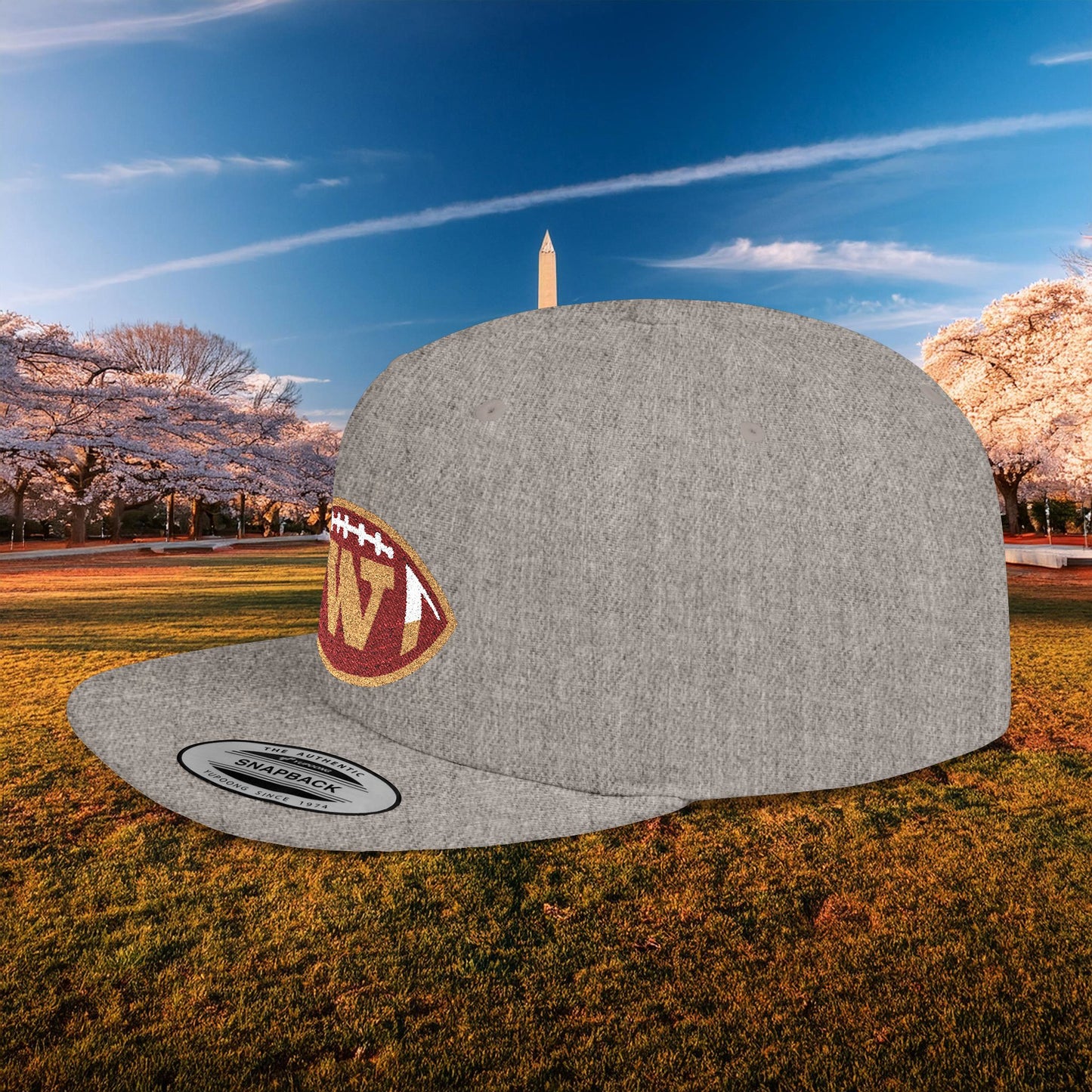 Washington Football Logo Flat Bill Snapback