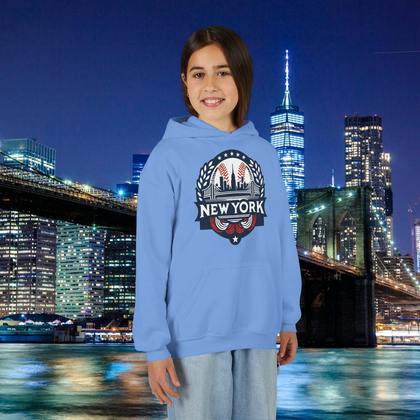 New York Bronx Baseball Youth Hoodie