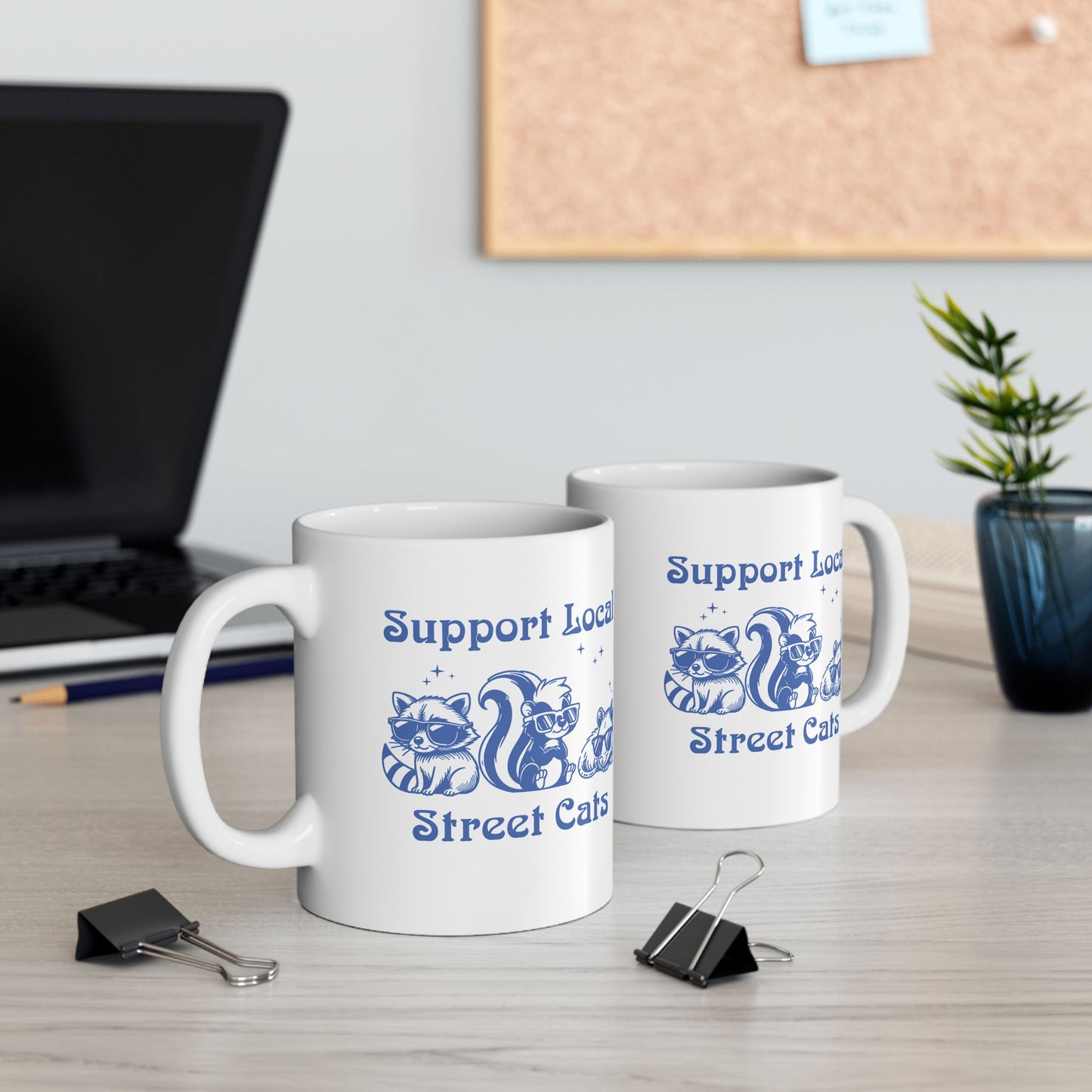 Support Local Street Cats Ceramic Mug (11oz/15oz)