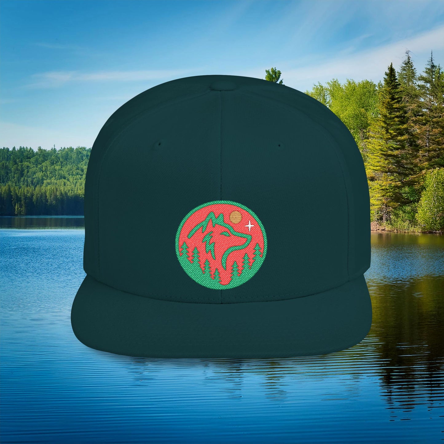Minnesota Wild Wolf Flat Bill Snapback