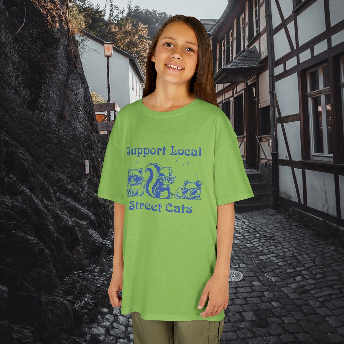Support Local Street Cats Kids Tee