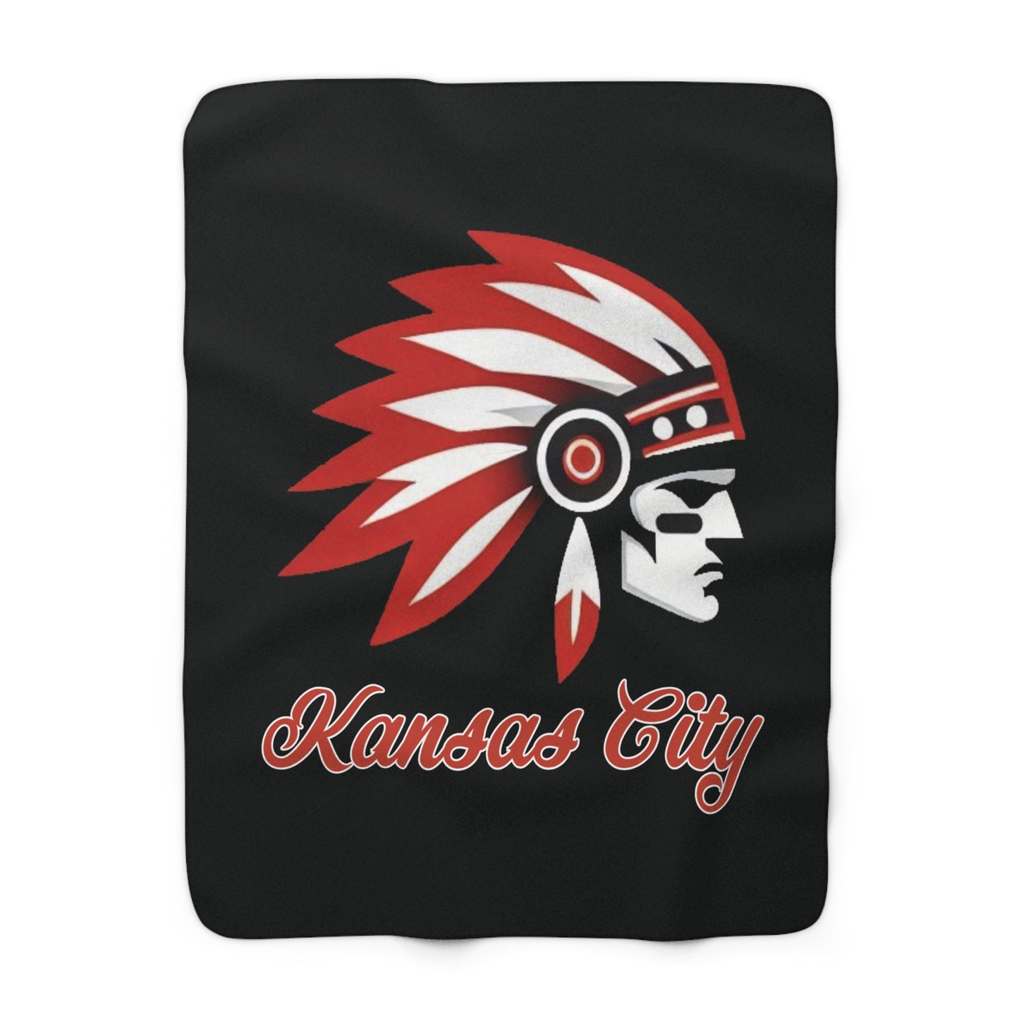 Kansas City Chief Sherpa Fleece Blanket