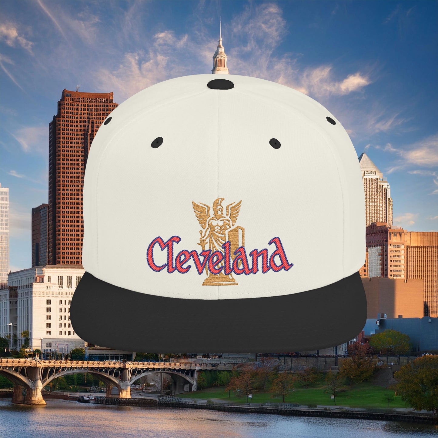 Cleveland Baseball Logo Flat Bill Snapback