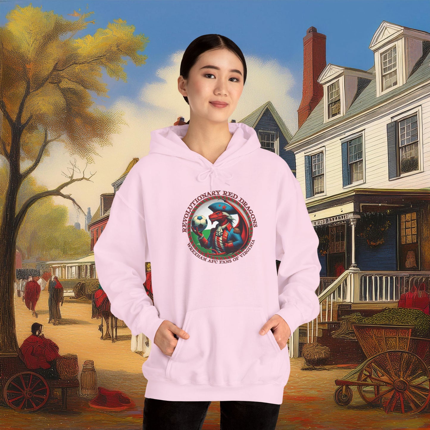 Revolutionary Red Dragons Crest Hoodie - Alternate