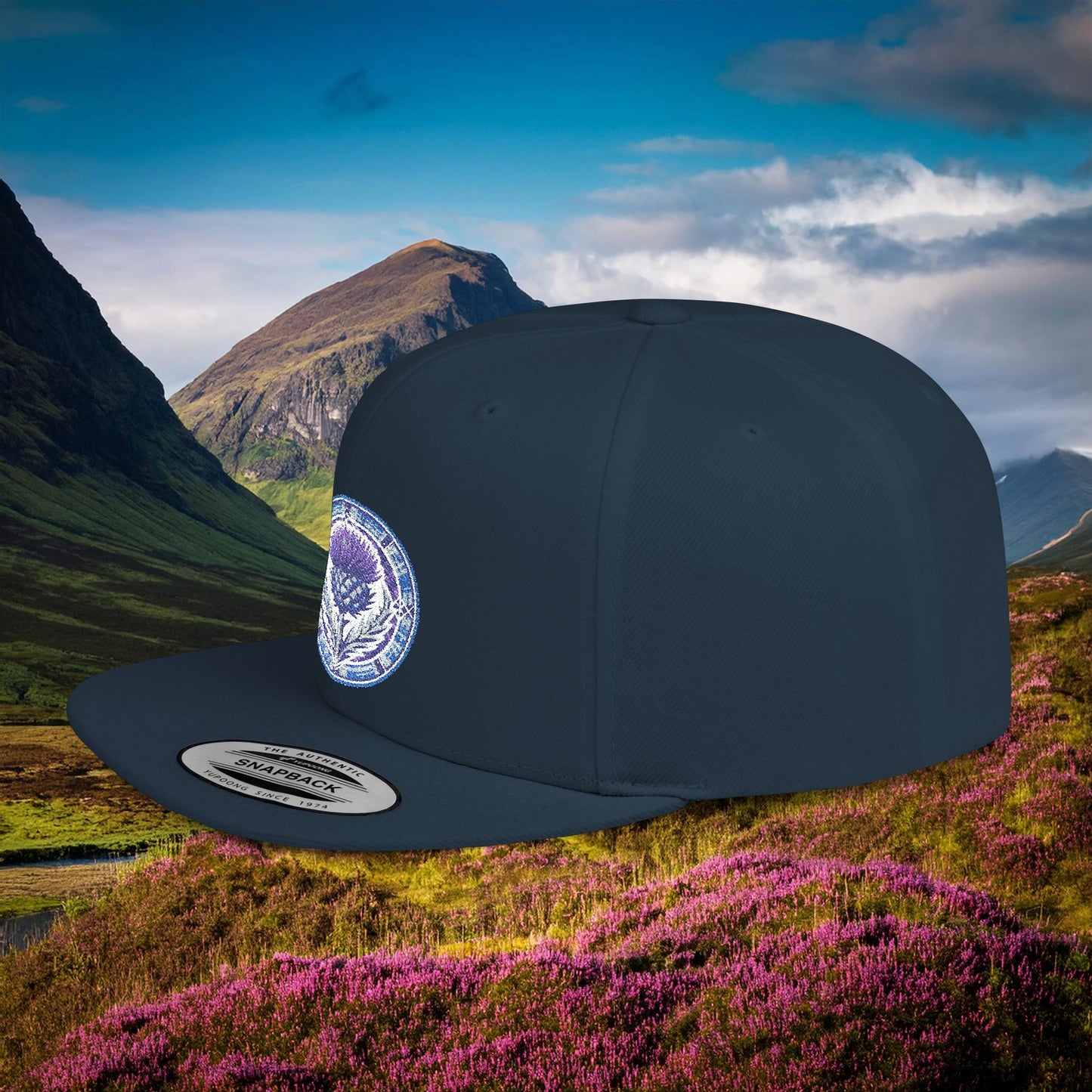 Scotland Thistle Flat Bill Snapback