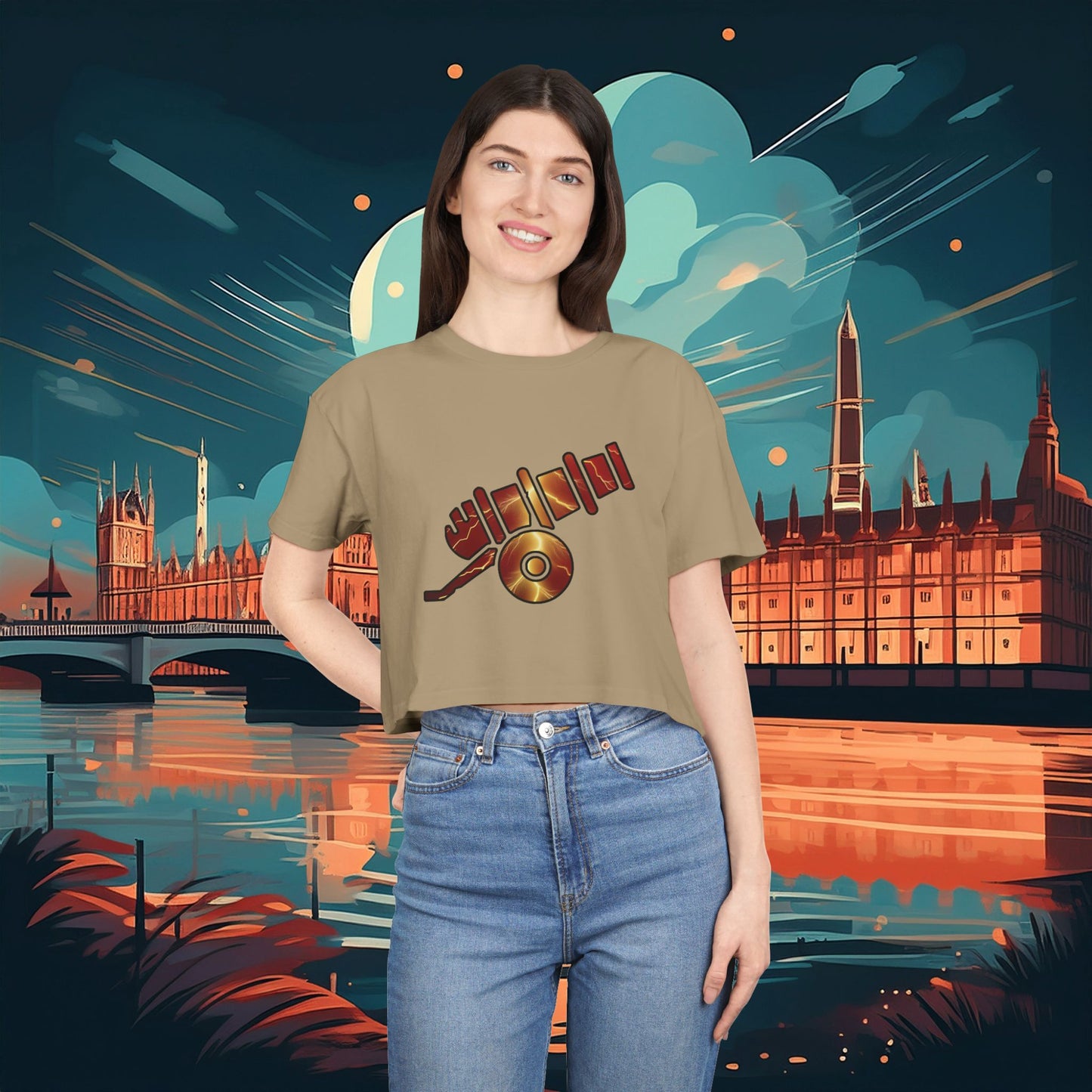 Lightning Artillery Women's Crop Tee