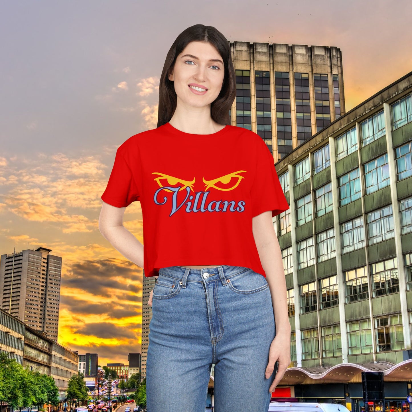 Villans Women's Crop Tee