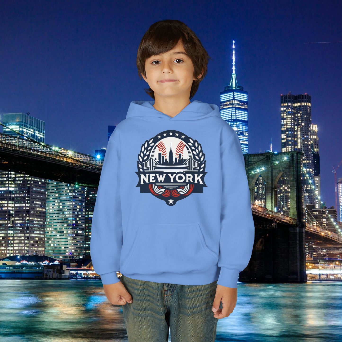 New York Bronx Baseball Youth Hoodie