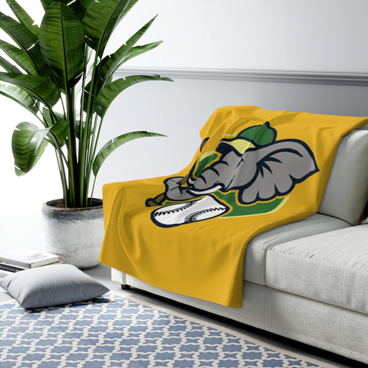 A's Elephant Sherpa Fleece Blanket