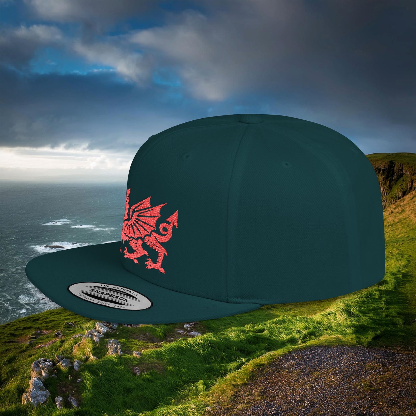 The Welsh Dragon Flat Bill Snapback