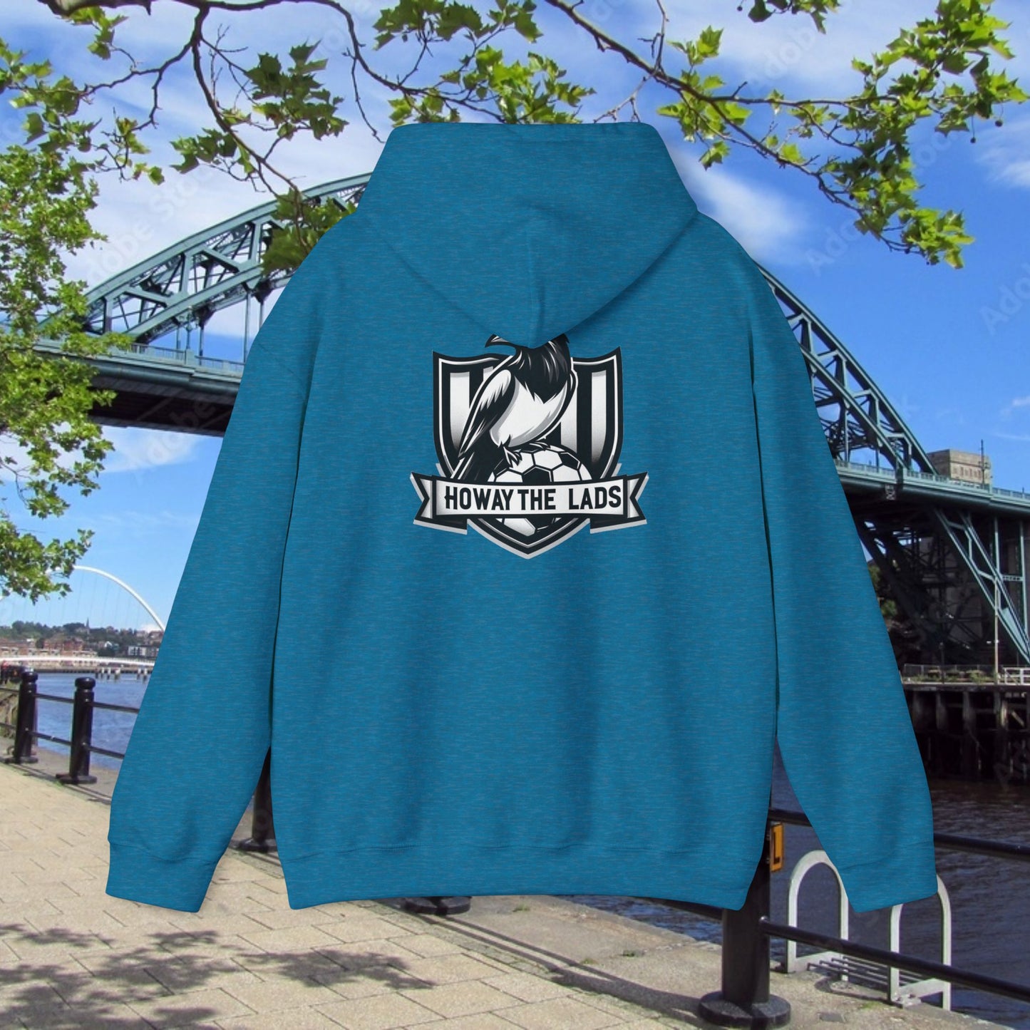 Newcastle United NUFC Crest Howay the Lads Hoodie