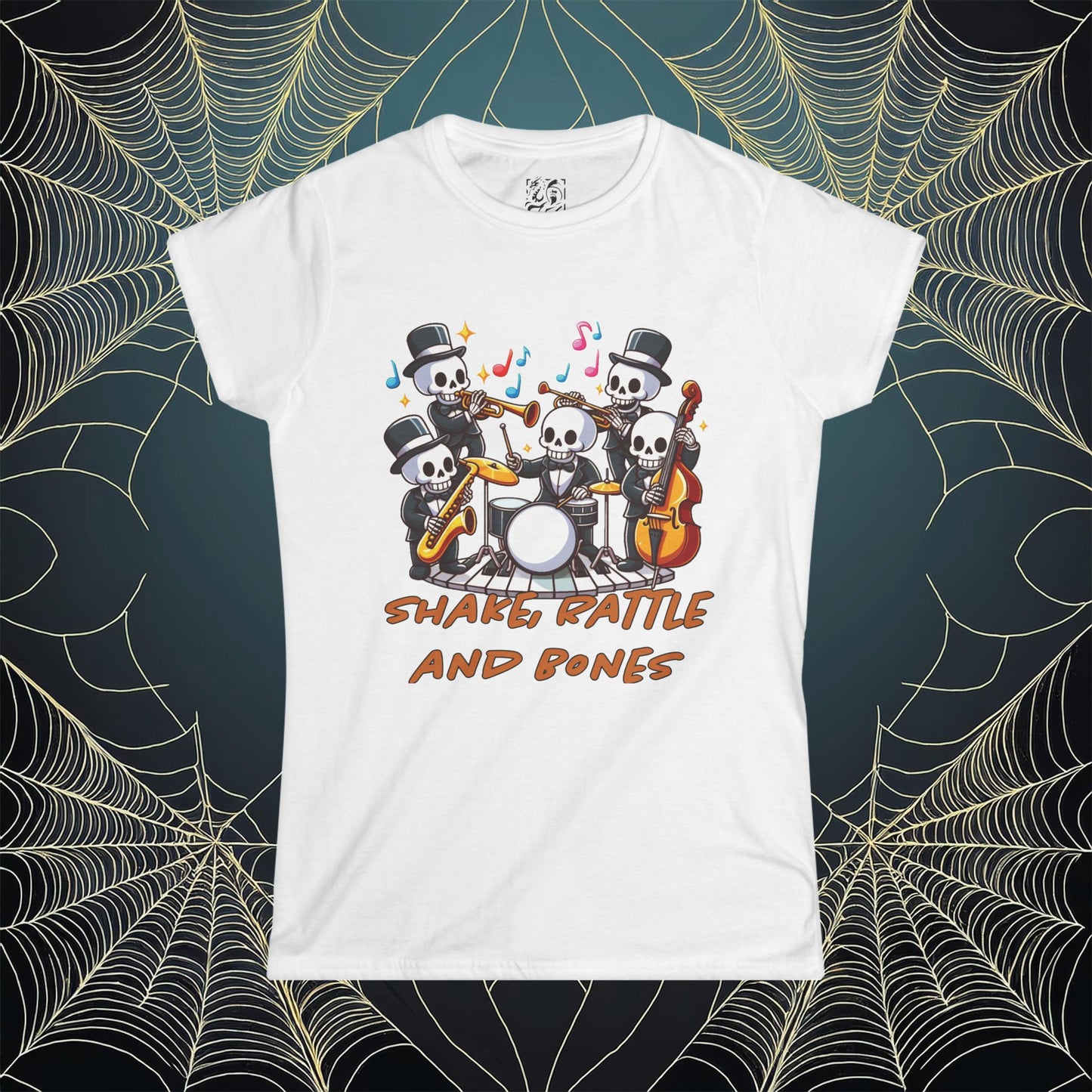 Shake, Rattle. and Bones Women's Softstyle Tee