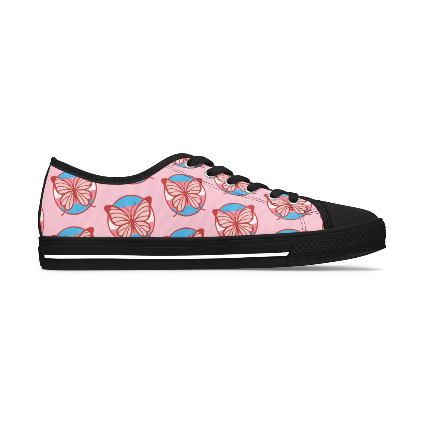 The T Elders Butterfly Print Women's Low Top Sneakers