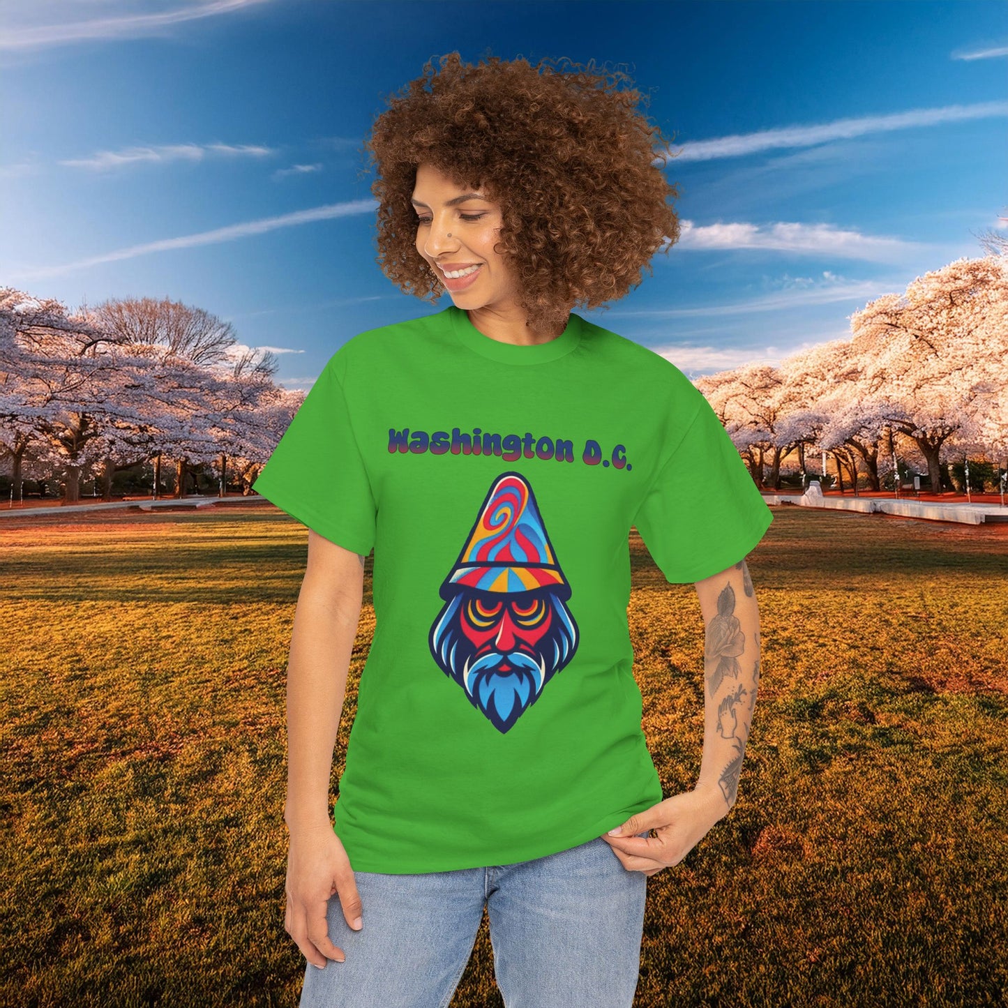 Washington D.C. Psychedelic Wizard Tee