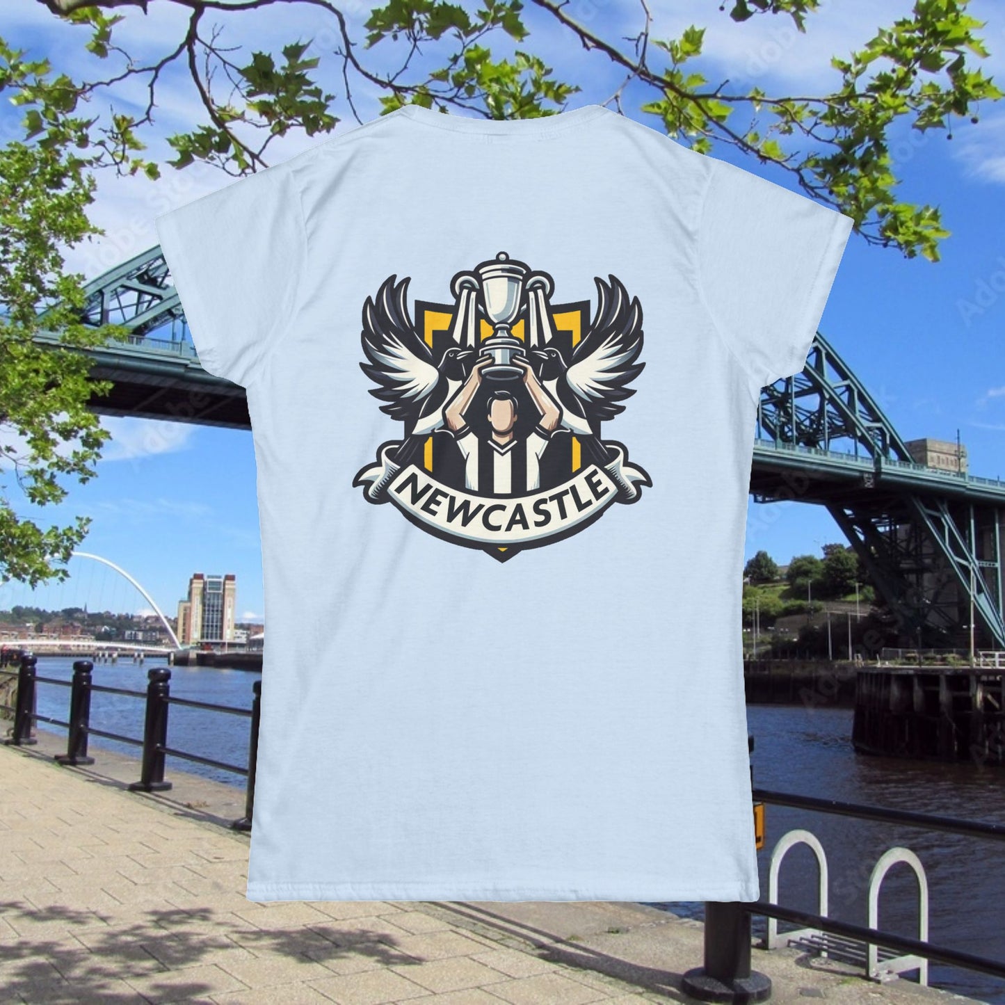 Newcastle Cup Champions Crest Women's Softstyle Tee