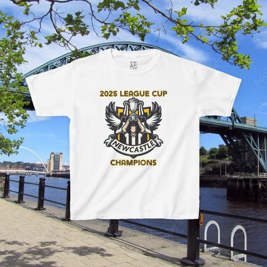 Newcastle Cup Champions Crest Kids Tee