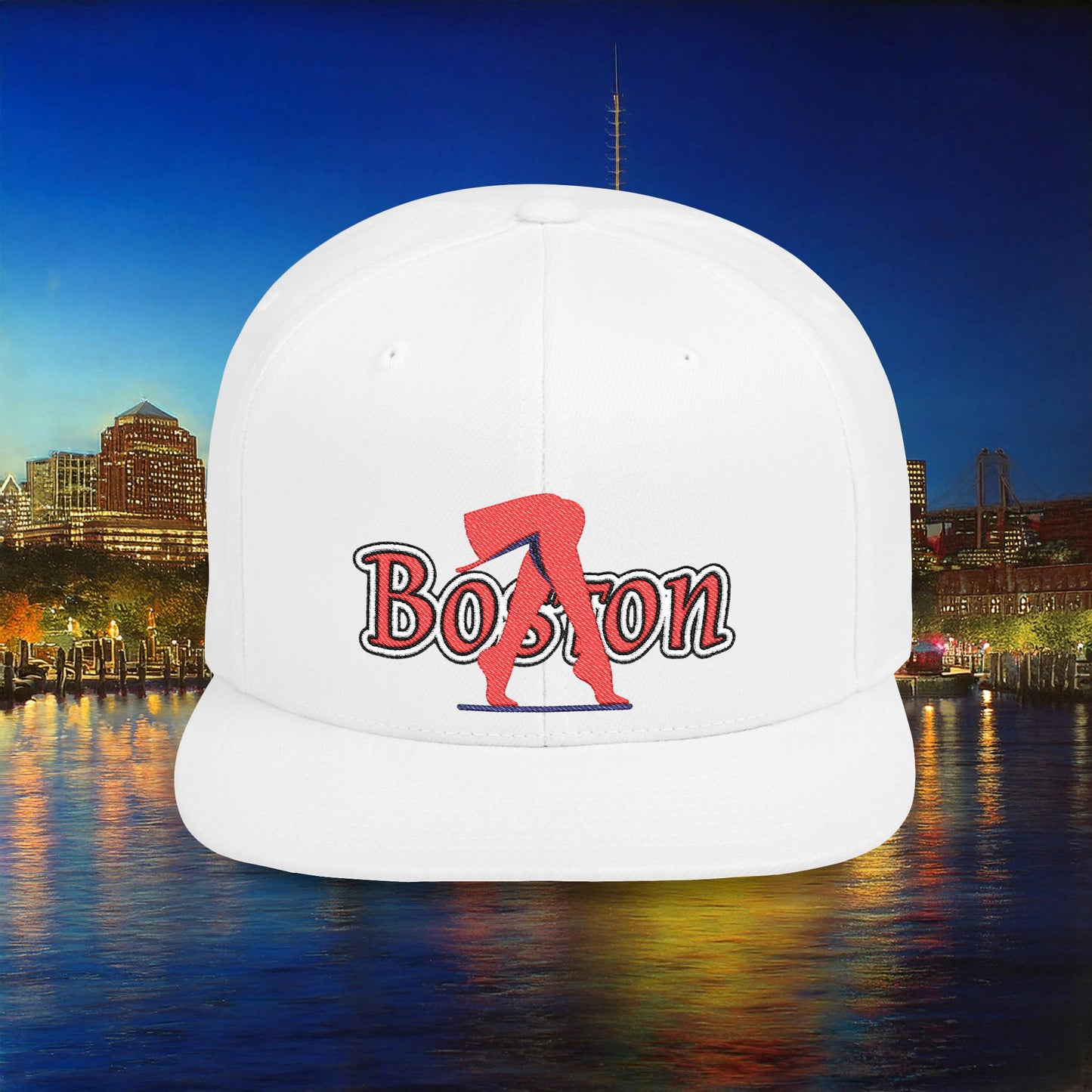 Boston Baseball Leggings Flat Bill Snapback