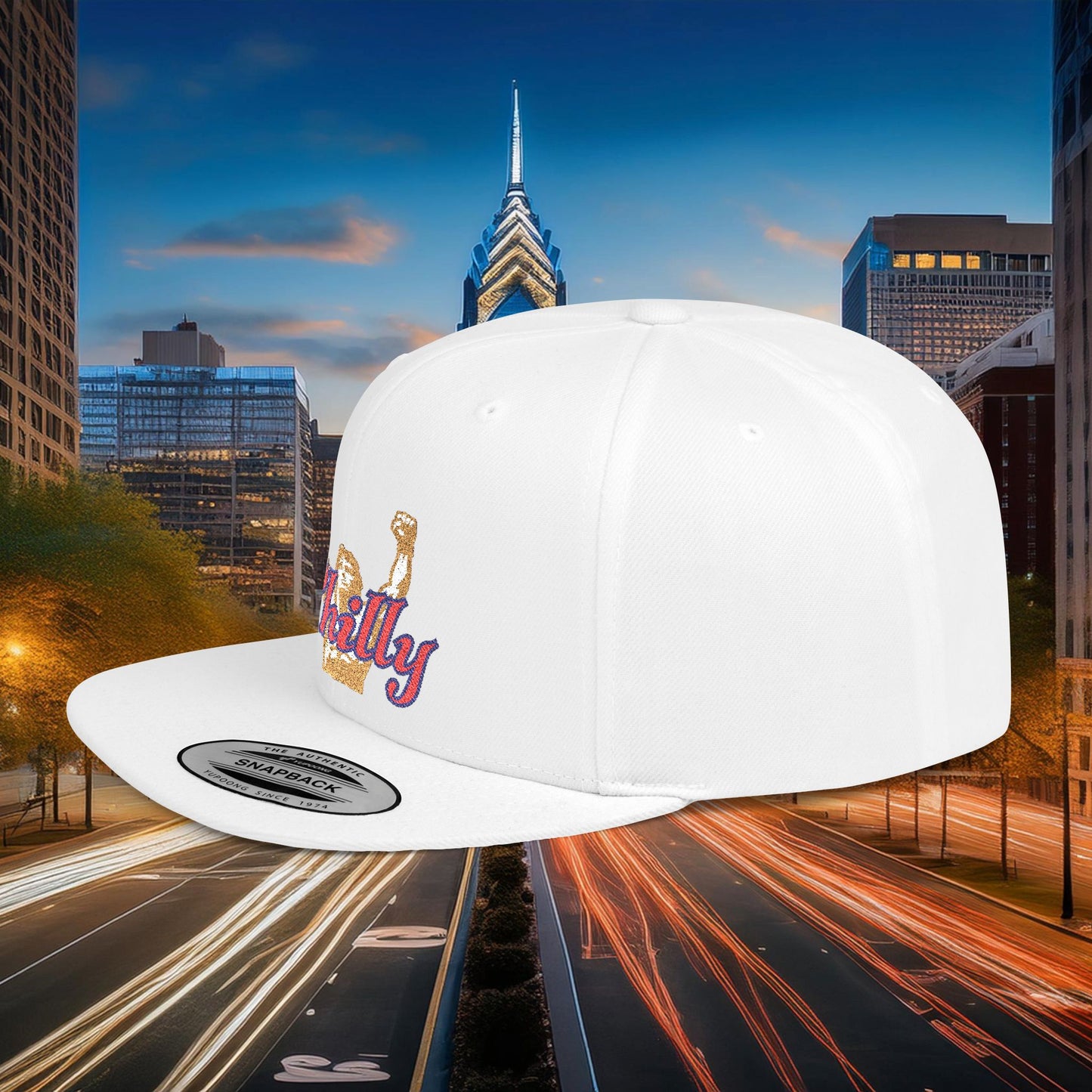 Philly Rocky Statue Flat Bill Snapback