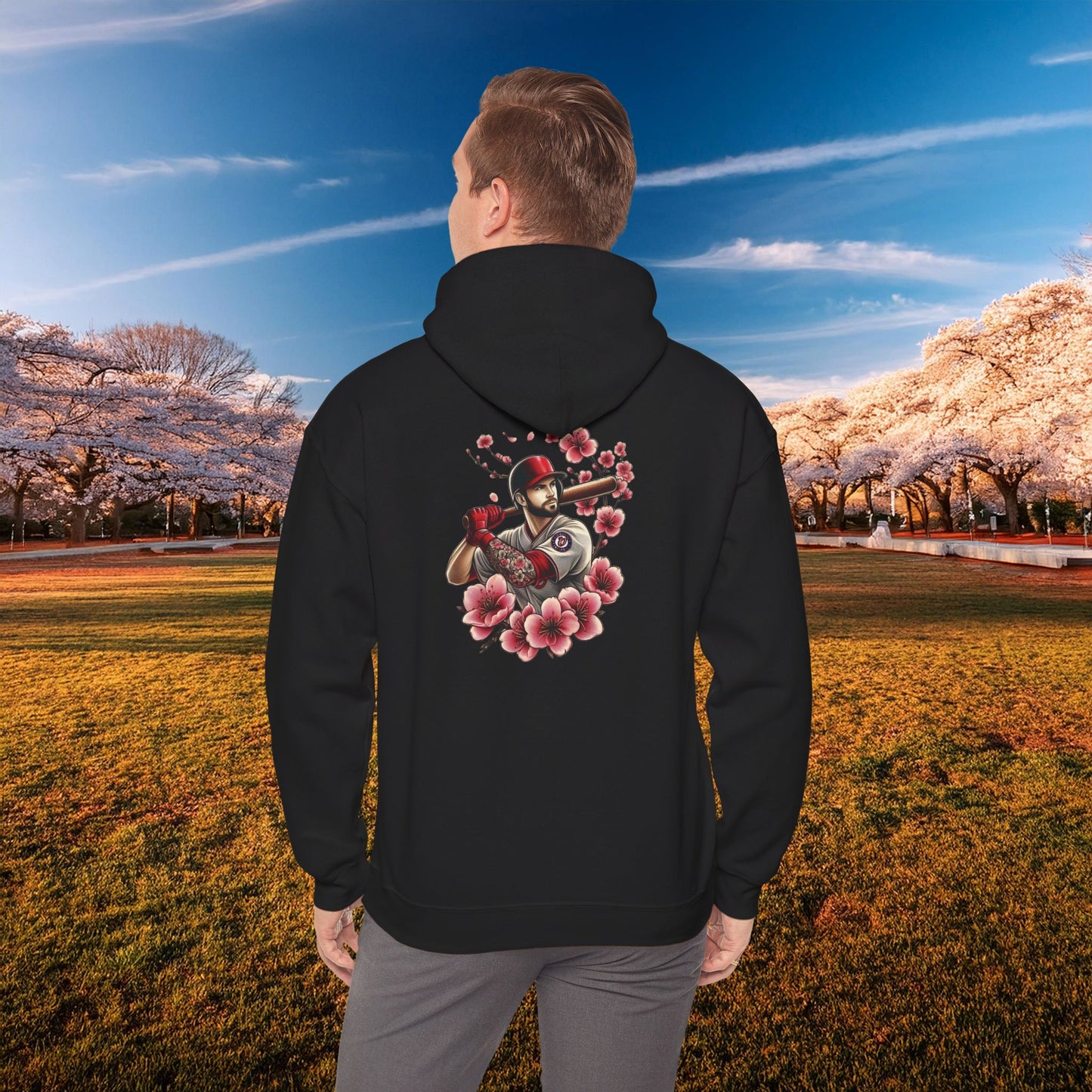 Washington Baseball Cherry Blossom Hoodie