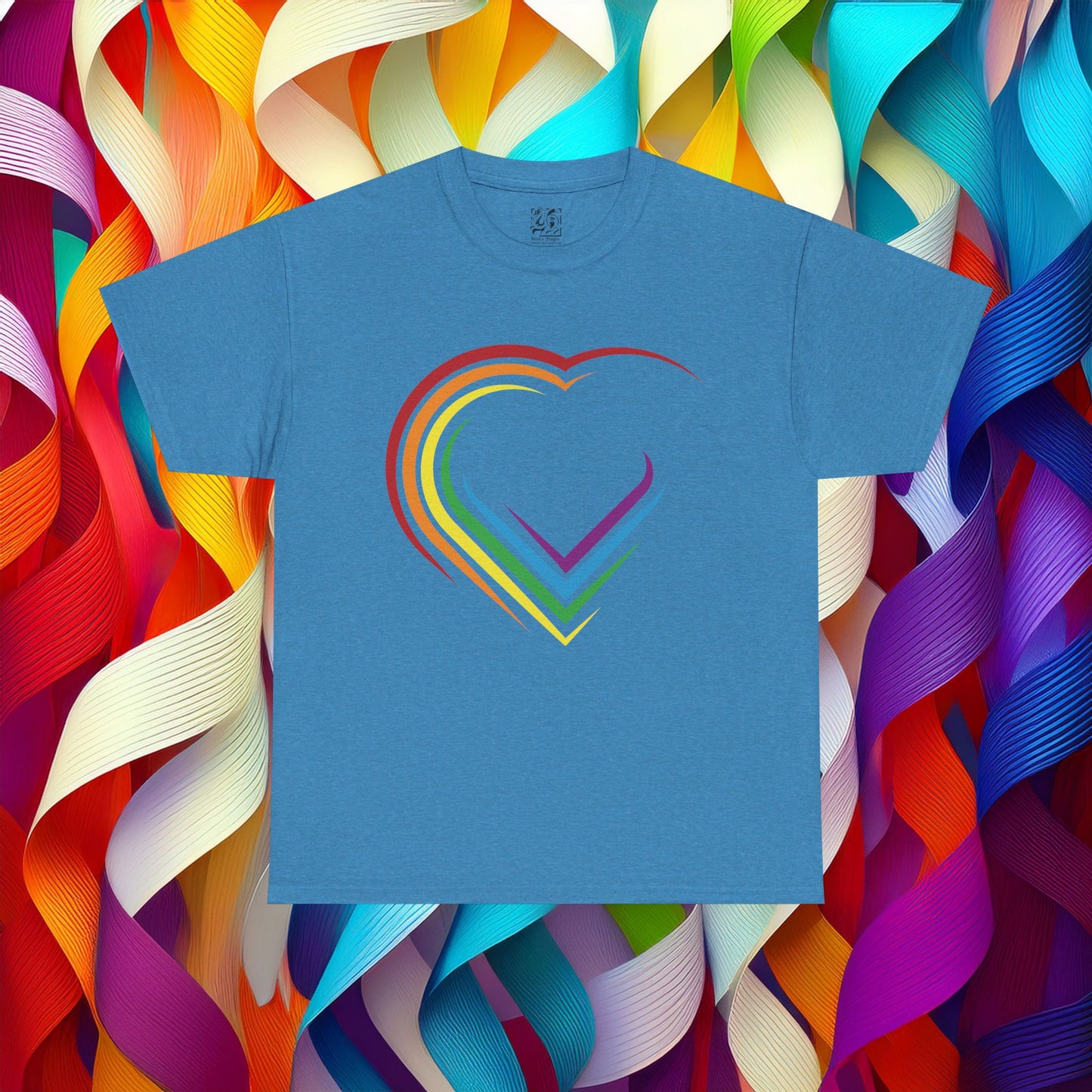 Rainbow Heart Unisex Tee