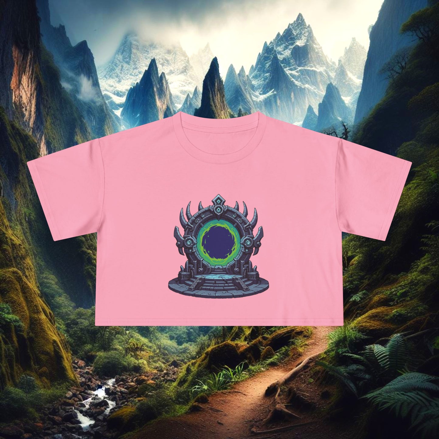 Dark Portal Women's Crop Tee